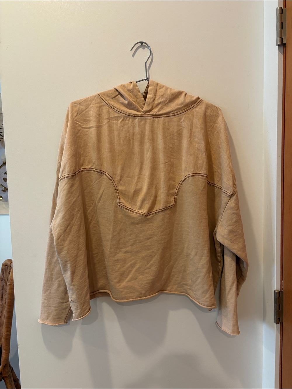Zara Beige/Tan Sweatshirt Top